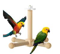 Perch for - 21.5 x 21.5 x 16.5 cm, Interactive Rotating Perch Cage Accessories for Parakeets, Loops Branches, Cockatiels, Parakeets, Finches, Budgies, Canaries