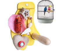 Perch for bird cage, banana-shaped rod as a toy for birds, chew toy for budgies and parakeets, for Conure cockatiels, budgies, lovebirds, macaw and sparrow