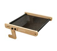 Perch for Cats On - Floating Wooden Sleeping Hammock | Window Perch Bed | Double Layer Windowsill Cat Hammock, Night Bed, Hanging Bed, All Season, R