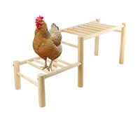 Perch For Chickens - 63x27x23cm 425g | Wooden Coop Stand Durable Farm | For Poultry, Lightweight | Backyard Chickens Bar Portable | Chick Habitat Rest | Garden Habitat Playground
