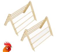 Perch for Chickens - Sturdy Perch for Poultry, Portable Compact Wood for Outdoor Chicks and Hens - Ideal for Chickens Garden Poultry Breeding and Medium Birds