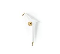 Perch Light Wall Lamp Built-in Brass/ White Large