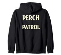 Perch Patrol Fishing Humor Angler Design Zip Hoodie