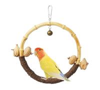 Perch Stand, Perch for Cage | Cockatiel Cage Hammock Swing Toy - Swing, Wooden Standing Perch for Parrots, Bird Swings for Parakeets, Standing Chewing Tale