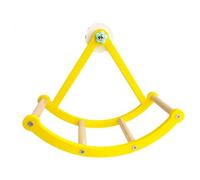 Perch Toy for Children, Exercise Wheel Made of Wood, Resistant to Spout for Small | Interactive Rocking Perch Toy Suitable for Birds, for Calopsite Cocorite Inseparable Finch and Pa