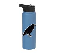 Perched Raven Stainless Steel Insulated Water Bottle
