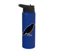 Perched Raven Stainless Steel Insulated Water Bottle