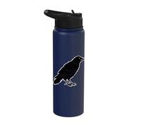Perched Raven Stainless Steel Insulated Water Bottle