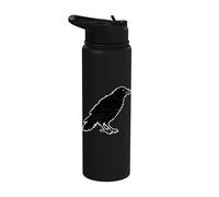 Perched Raven Stainless Steel Insulated Water Bottle