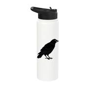Perched Raven Stainless Steel Insulated Water Bottle