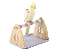 Perches for Cage -18 cm Stick Peer Sharpening Metal Claws | Coloured Sand Tray Table Stand Peer Training Play Activity Perr Exercise Station