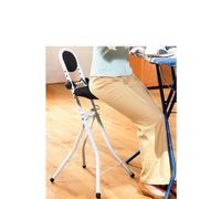 Perching stool mobility aid with padded adjustable height seat by WENKO