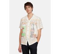 Percival Meal Deal Cross Stitch Linen Shirt - White - White / XL