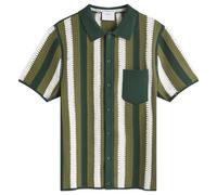 Percival Men's Pathos Crochet Stripe Shirt Forest