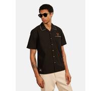 Percival PerciCo Bowling Shirt (Cotton) - Black - Black / S