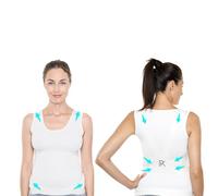 PERCKO - Everyday Back Pain Relief Vest - Ergonomic Posture Corrector, Comfortable and Adjustable Support for Improved Spine Health, for Women, Pink, PK2