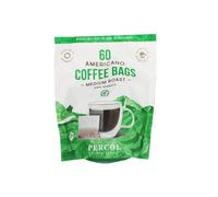 Percol Americano Medium Roast Coffee 100% Arabica Ready To Drink Bags - 60 x 8g