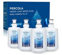 PERCOLA F-201R Under Sink Water Filter, Replacement for InSinkErator Instant Hot & Hot/Cool Water Dispensers Water Filter Cartridge F-201R, 500 Gallons (4 Packs)