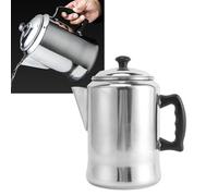 Percolator Coffee Maker Pot, 3L Aluminium Alloy Stove Top Coffee Percolator Tea Kettle Hot Water Steam Kettle Camping Teapot Coffee Maker with Lid Non Drip Spout for Home Outdoor