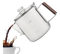 Percolator Coffee Pot - Coffee Machine - Percolator Coffee Pot | Coffee Machine Percolator | Portable Machine with Compact Vintage Design for Meetings with Family and Friends at Camp-Strandd