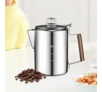 Percolator Coffee Pot | Coffee Maker Percolator - Stainless Steel Commercial Machine Compact Design for Outdoor Beach RV Family Friends Gatherings
