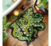Percozzi Octopus Rugs Halloween Bathroom Rug Tentacles Bath Mat Non Slip Bathroom Mat Ocean Animal Cthulhu Tufted Rug for DND RPG Gamers Fans Nautical Enthusiasts 27.6"x22.2"