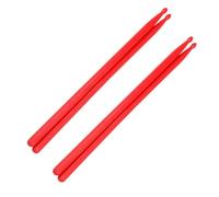 Percussion Accessories 5A Colorful Drumsticks Nylon Material Durable Jazz Dumb Practice Drum Sticks From Beginner (Color : Red)