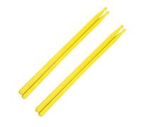 Percussion Accessories 5A Colorful Drumsticks Nylon Material Durable Jazz Dumb Practice Drum Sticks From Beginner (Color : Yellow)