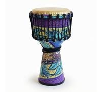 Percussion Drum Goblet Drum Hand Drum Djembe Traditional Tapered Shape With Goatskin Head Rope Laced Body And Carrying Bag suitable for beginner, color to 2