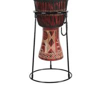 Percussion Drum Holder - Carbon Steel Base, Adjustable Standing Frame, Heavy Duty Stability | Musical Instrument Support for performance practice rehearsal studio stage classroom cultural ceremony sho