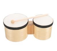 Percussion Drum Instrument for Adults, 4 and 5 Inch | Wood Build, Beige Finish, Drum Stick Included, Early Education and Dance Classes, Stable Sound