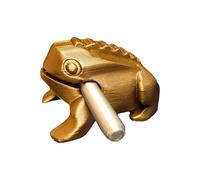 Percussion Frog | Versatile | 8x5x4cm | Guiro Croaking Wooden Frog With Mallet | Wood Frogs Guiro Rasp Percussion Instrument | Relaxing Rhythms Delivered | For Living Room Bedroom Garden