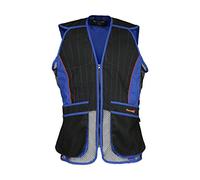 Percussion Gilet Ball Trap Evo Skeet/Clay Shooting Vest - Black & Blue - Size XXL