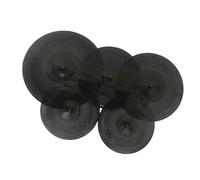 Percussion Instrument Parts Polish Black Color Low Volume Cymbal 4" Hi-Hat/16" Crash/18" Crash/ 20" Ride Cymbal For Practice Cymbals for Drum