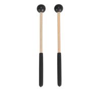 Percussion Mallet, Rubber Maple Tongue Drum Mallet, 22cm Length Drum Sticks for Tongue Drum, Glockenspiel, Xylophone, Etc, Suitable for Performances (Black)