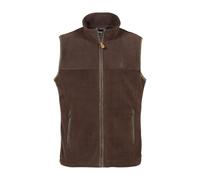 Percussion Mens Scotland Fleece Gilet - Brown - Size: Medium