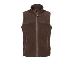 Percussion Mens Scotland Fleece Gilet - Brown - Size: X Large
