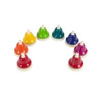 Percussion Plus Desk Bells, Multicolor, Set of 8