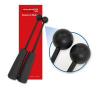 Percussion Plus PP756 Pair of Easy Grip Rubber Beaters for Chimes and Slit Drums - Soft