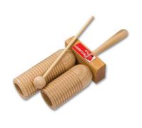 Percussion Plus PP252 Wooden Agogo Double with Beater