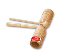 Percussion Plus PP253 Two Tone Wooden Block with Beater