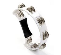 Percussion Plus PP486/2 Half Moon Tambourine - White