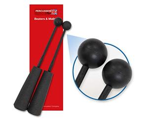 Percussion Plus PP756 Pair of Easy Grip Rubber Beaters for Chimes and Slit Drums - Soft