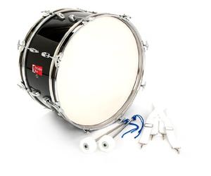 Percussion Plus PP788-BK Junior Marching Bass Drum 20" - Black