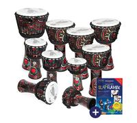 Percussion Plus Slap Djembe Pack Rope Tuned 10 Pack Mixed Sizes Carnival