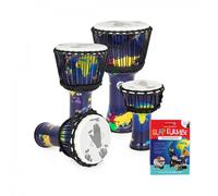 Percussion Plus Slap Djembe Pack Rope Tuned 4 Mixed Player Pack World Map