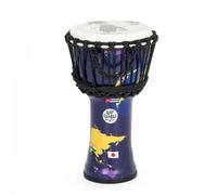 Percussion Plus Slap Djembe Rope Tuned 8 inch World Map