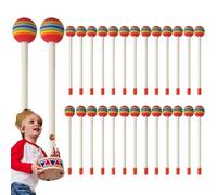 Percussion Rhythm Batons - Colorful Rubber Tips, Lightweight Practice Tools, Balanced Handmade Handles, Responsive Acoustic Contact | Classroom Cadence Training Festival Marching Ensemble Sess