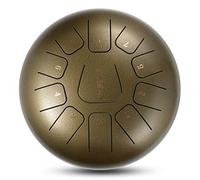 Percussion Steel Tongue Drum, Portable Xuankong Drum Sanskrit Drum with Bag, Mallets, scales and finger rings for Camping, Meditation, or Yoga Lotus Steel Tongue Drum (Color : I) (K)
