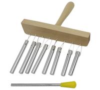 Percussion Wind Chime - Compact Metal Bar Instrument with Mallet | Tabletop Desk Chime for Kids Classroom Meditation Relaxation Sound Music Practice Display